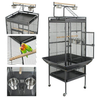 Bird Cage With Rolling Stand